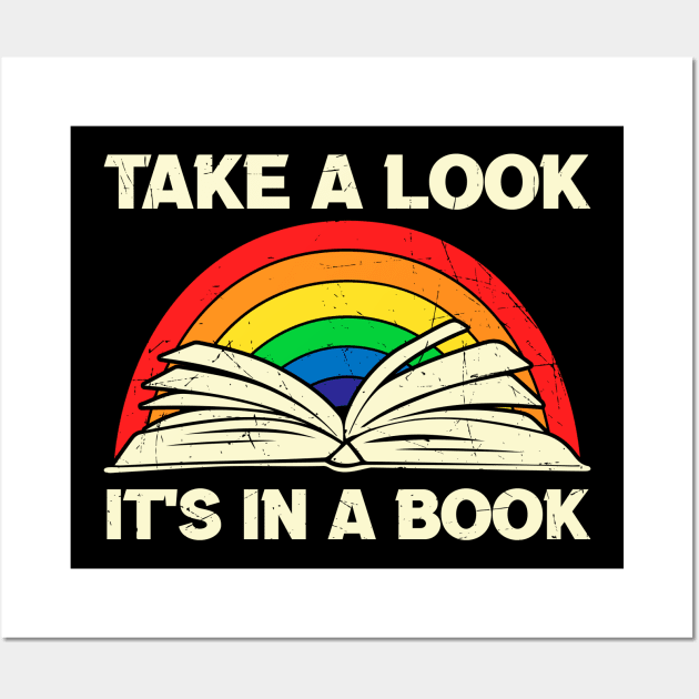 Take a look it's in a book,Reading rainbow Wall Art by Sabahmd